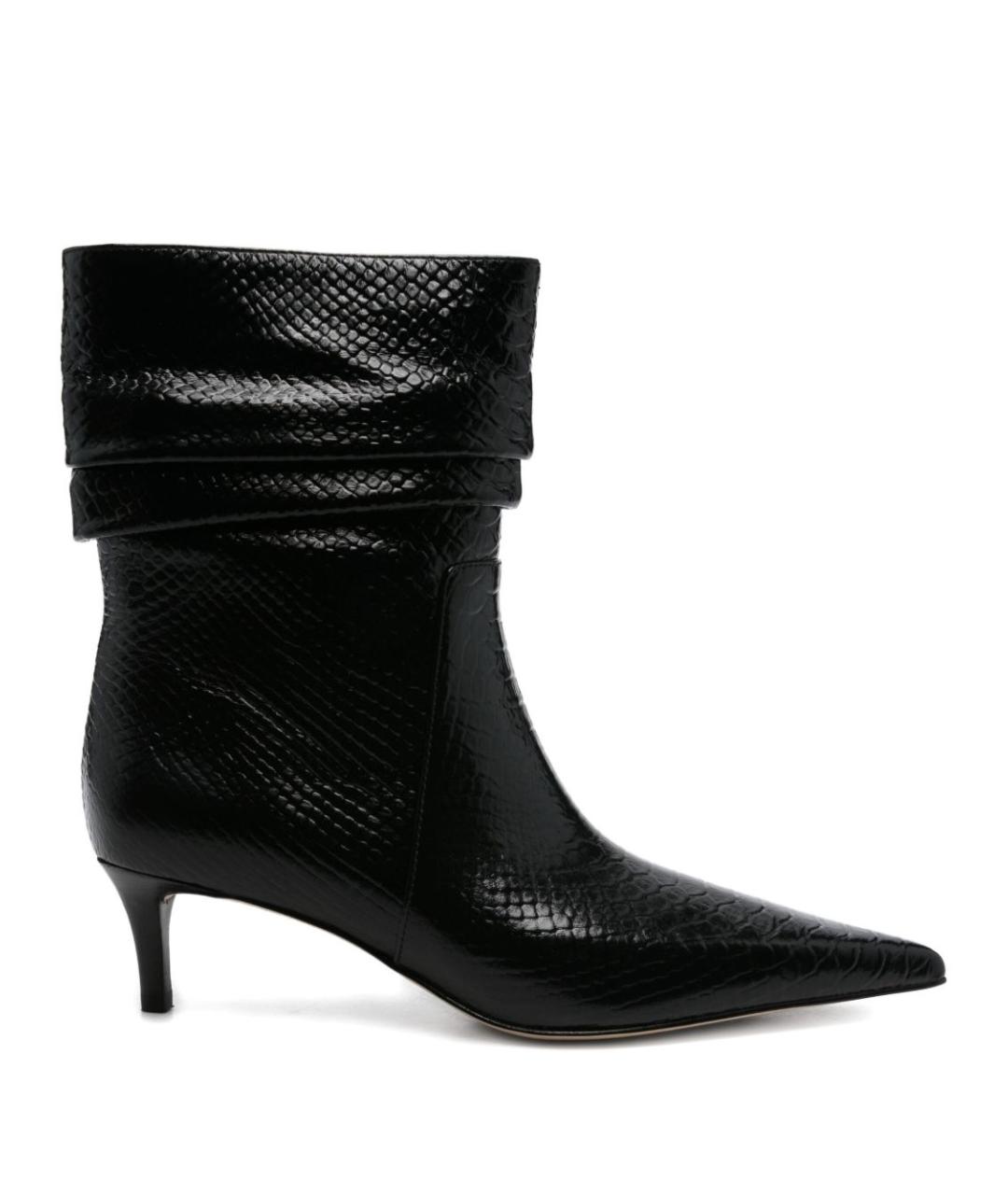 MICHAEL KORS Черные кожаные ботильоны, фото 1