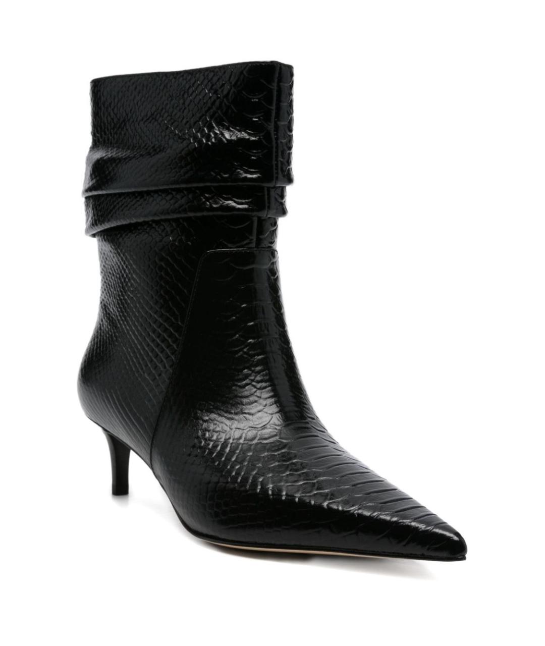 MICHAEL KORS Черные кожаные ботильоны, фото 2