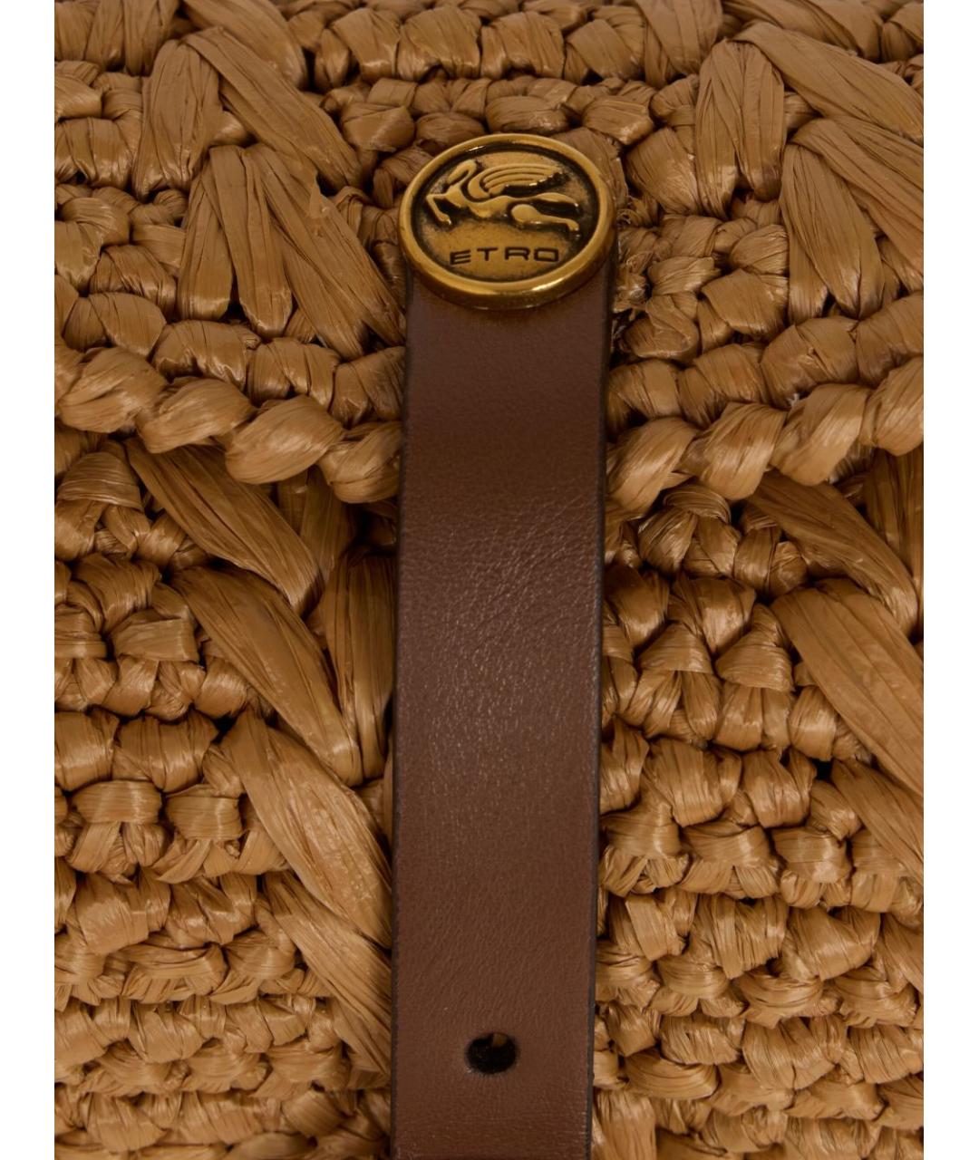 ETRO Бежевая кожаная сумка через плечо, фото 2