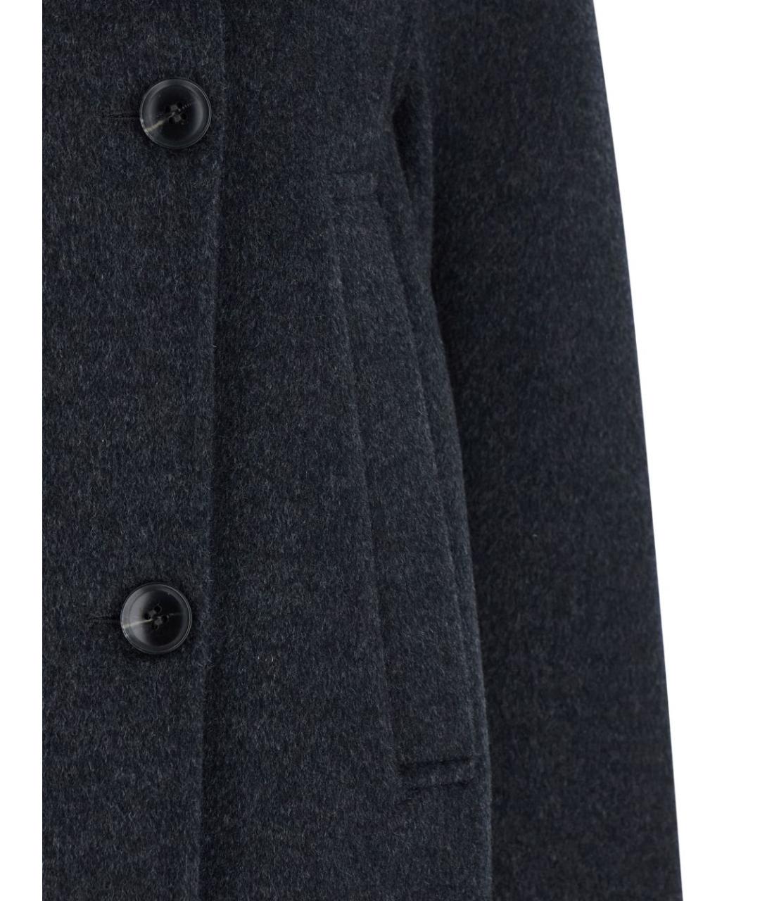 SEMICOUTURE Серое шерстяное пальто, фото 3