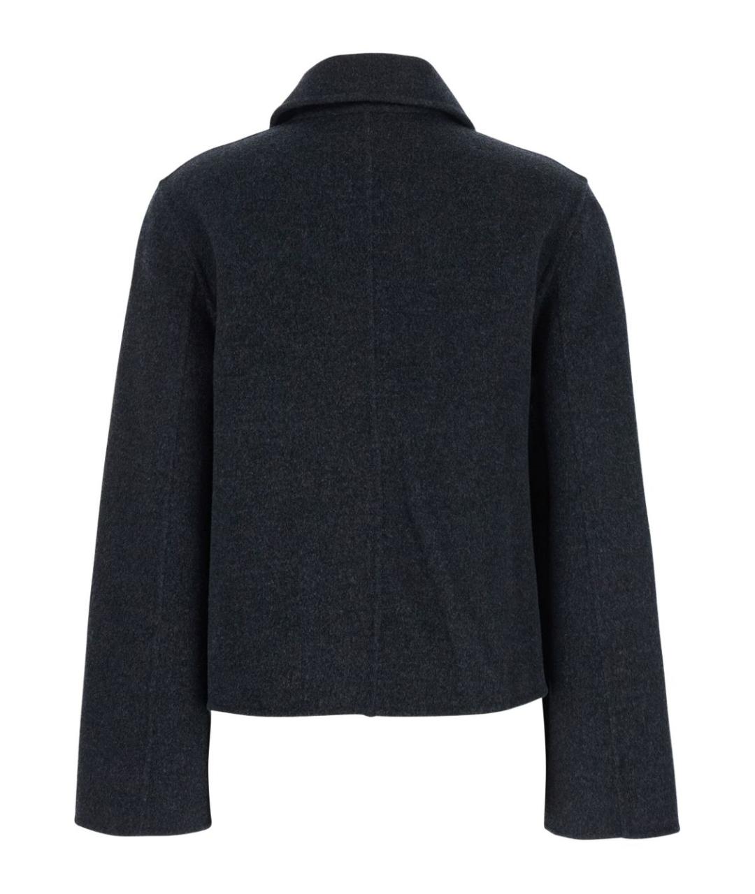 SEMICOUTURE Серое шерстяное пальто, фото 2