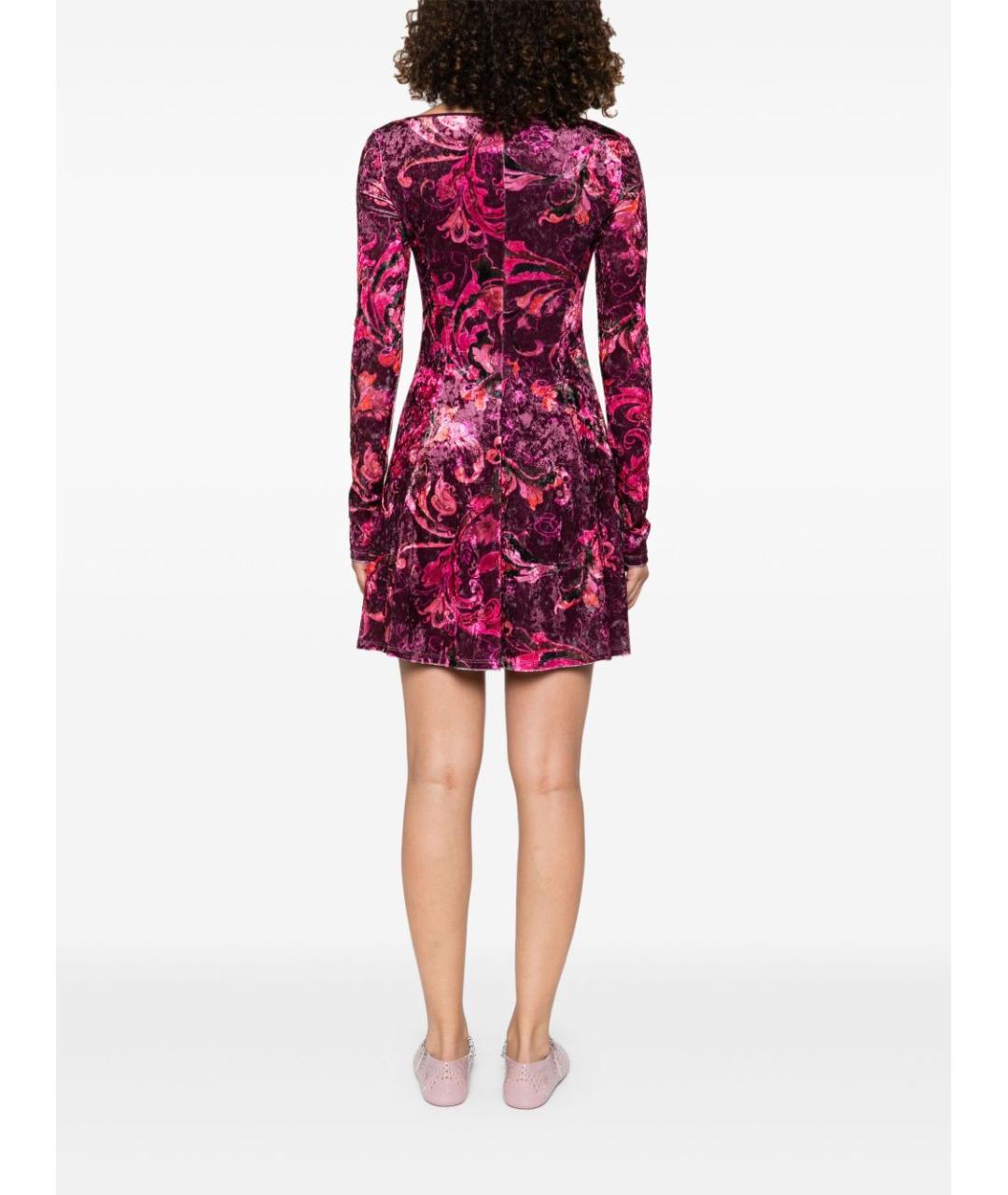 VERSACE JEANS COUTURE Бордовое полиэстеровое платье, фото 3