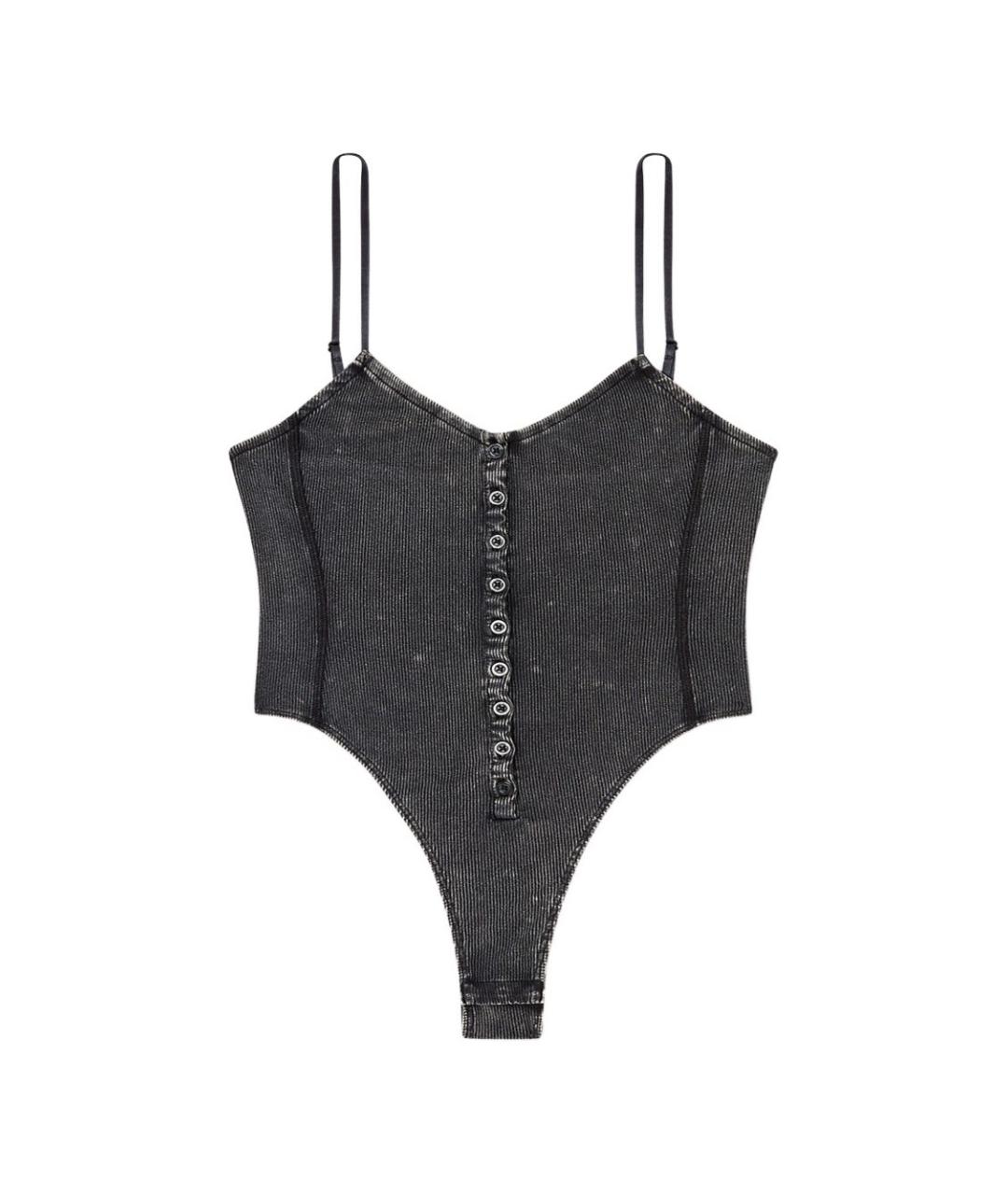 DIESEL Черное вискозное боди, фото 1