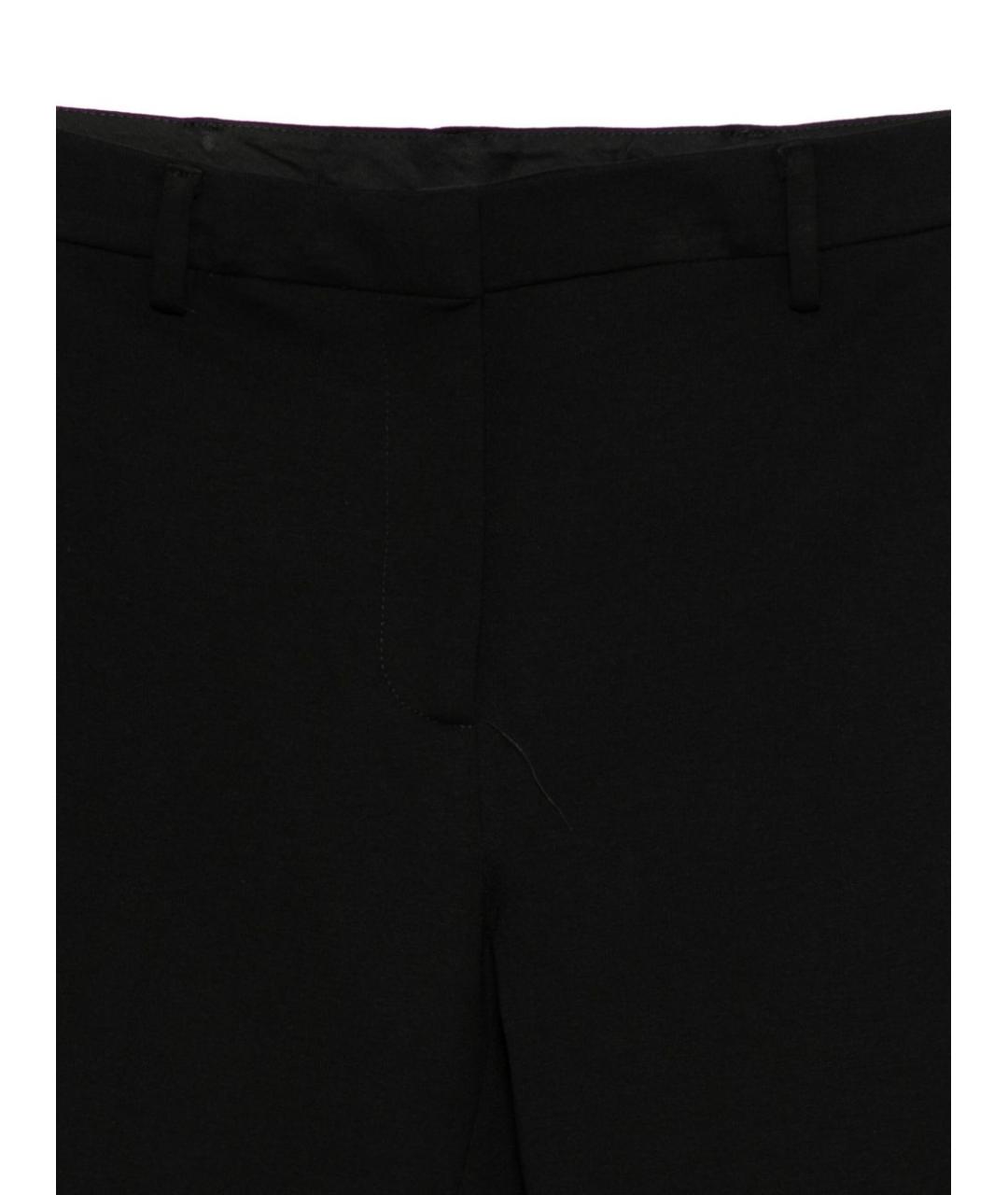 SEMICOUTURE Черные вискозные прямые брюки, фото 3