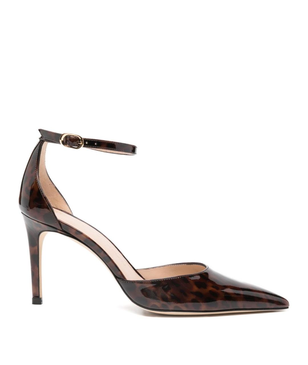 STUART WEITZMAN Коричневые кожаные туфли, фото 1