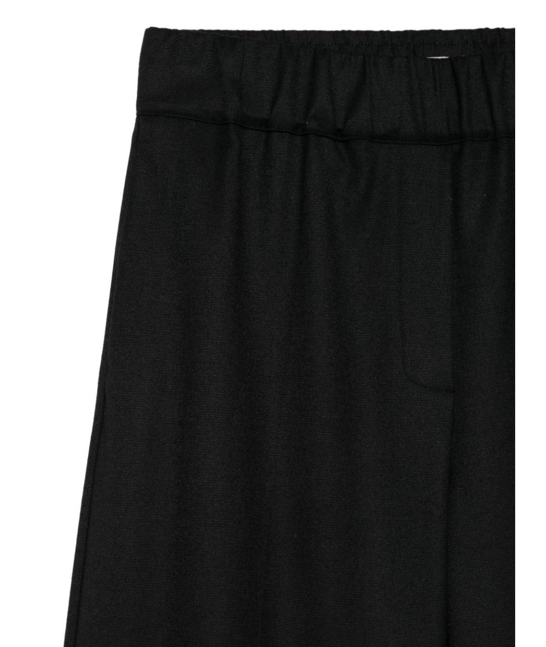 D.EXTERIOR Черные полиэстеровые брюки широкие, фото 3