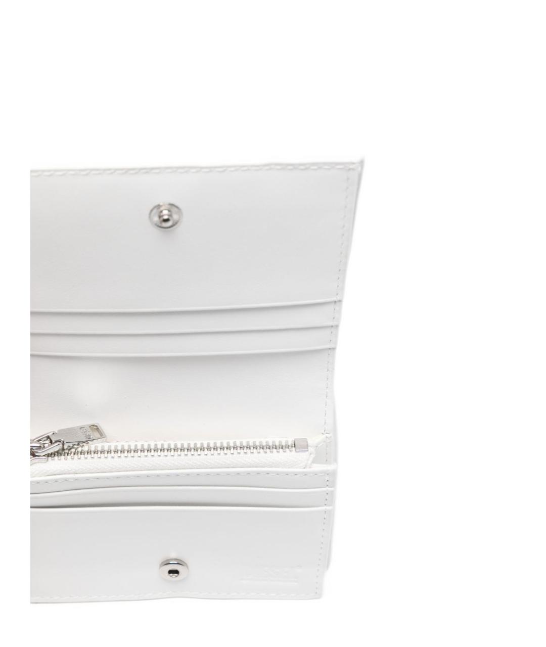 DIESEL Белый кожаный кошелек, фото 2