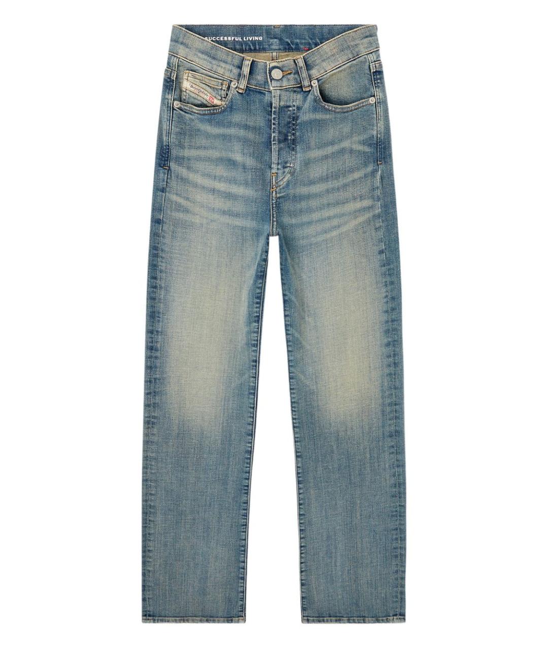 DIESEL Синие хлопковые прямые джинсы, фото 1