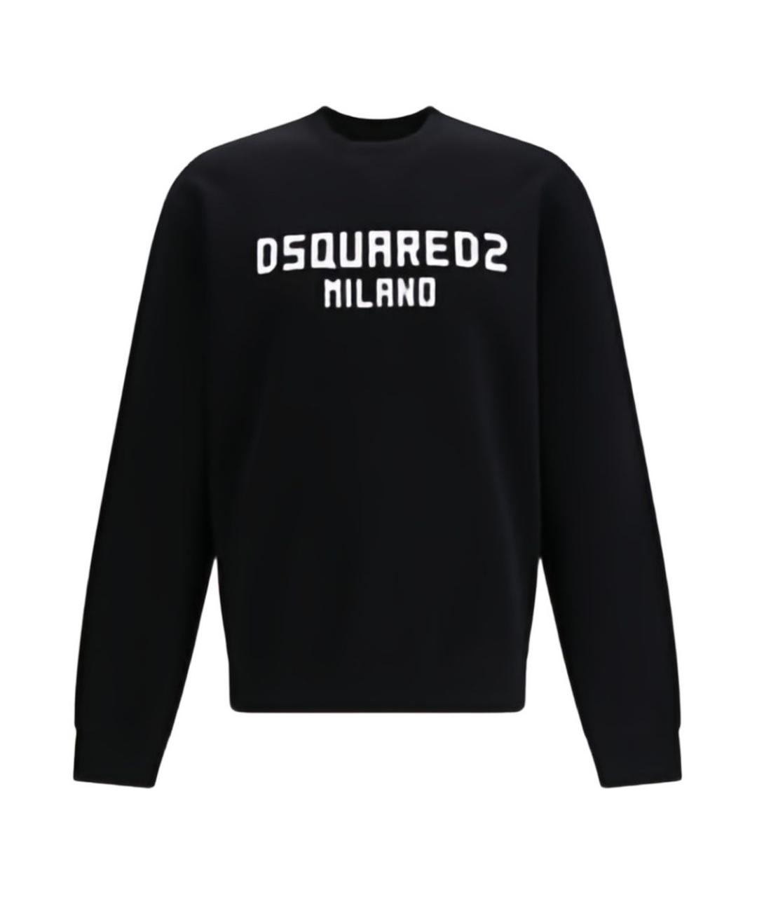 DSQUARED2 Черный хлопковый джемпер / свитер, фото 1