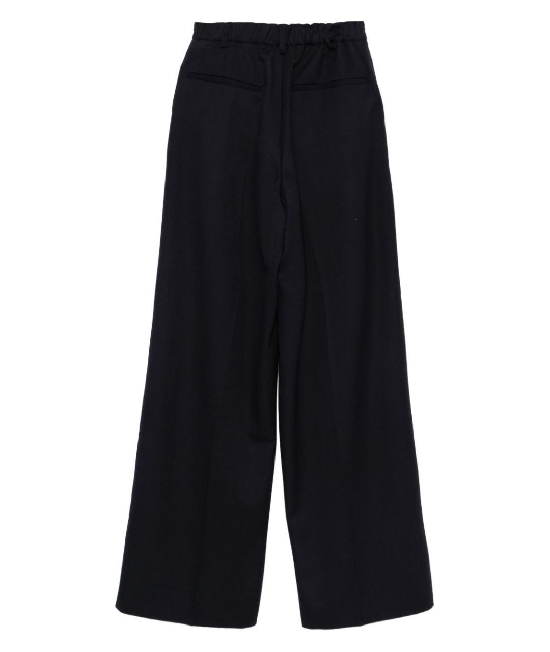 SOEUR Синие шерстяные прямые брюки, фото 3