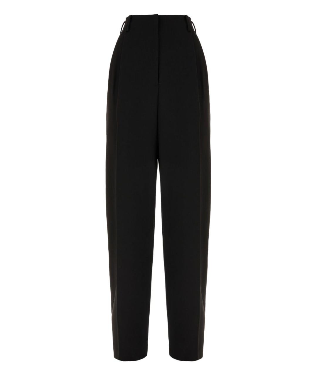 GIVENCHY Черные шерстяные прямые брюки, фото 1