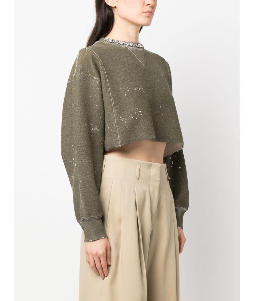 GOLDEN GOOSE DELUXE BRAND Бежевые шерстяные прямые брюки, фото 2