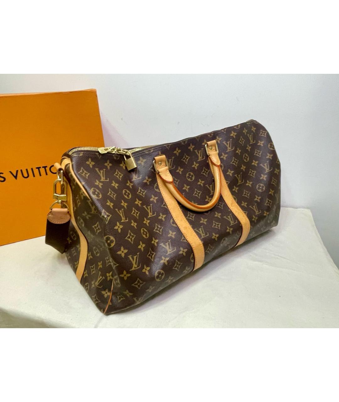 LOUIS VUITTON Коричневая дорожная/спортивная сумка, фото 2