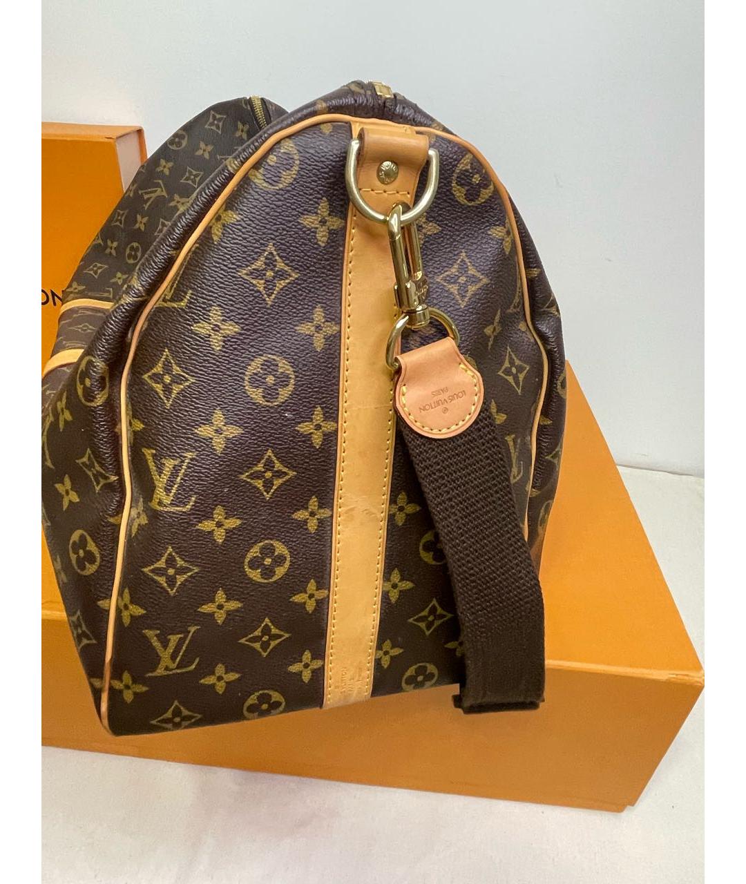 LOUIS VUITTON Коричневая дорожная/спортивная сумка, фото 3