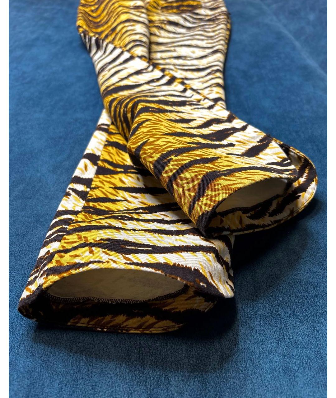 DOLCE&GABBANA Мульти хлопковые брюки узкие, фото 5