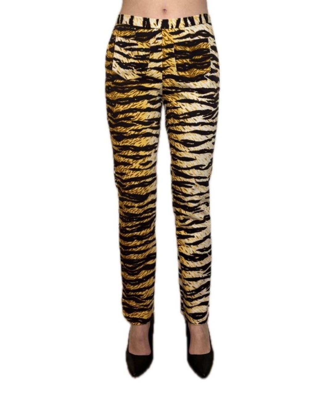 DOLCE&GABBANA Мульти хлопковые брюки узкие, фото 9