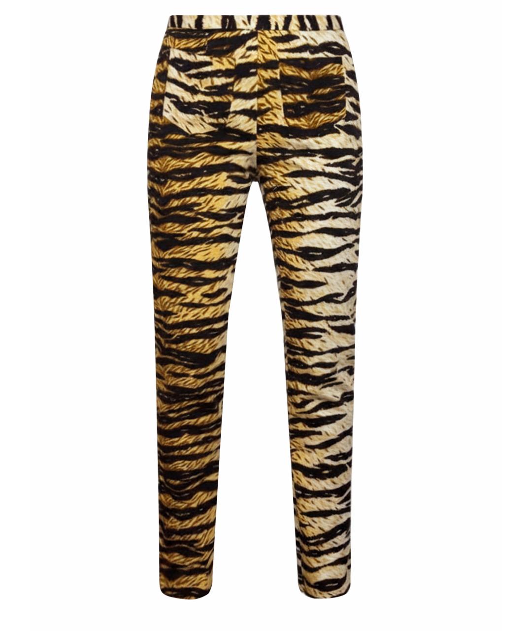 DOLCE&GABBANA Мульти хлопковые брюки узкие, фото 1