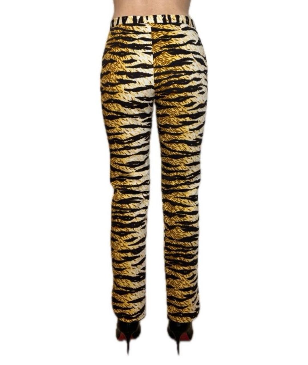 DOLCE&GABBANA Мульти хлопковые брюки узкие, фото 2