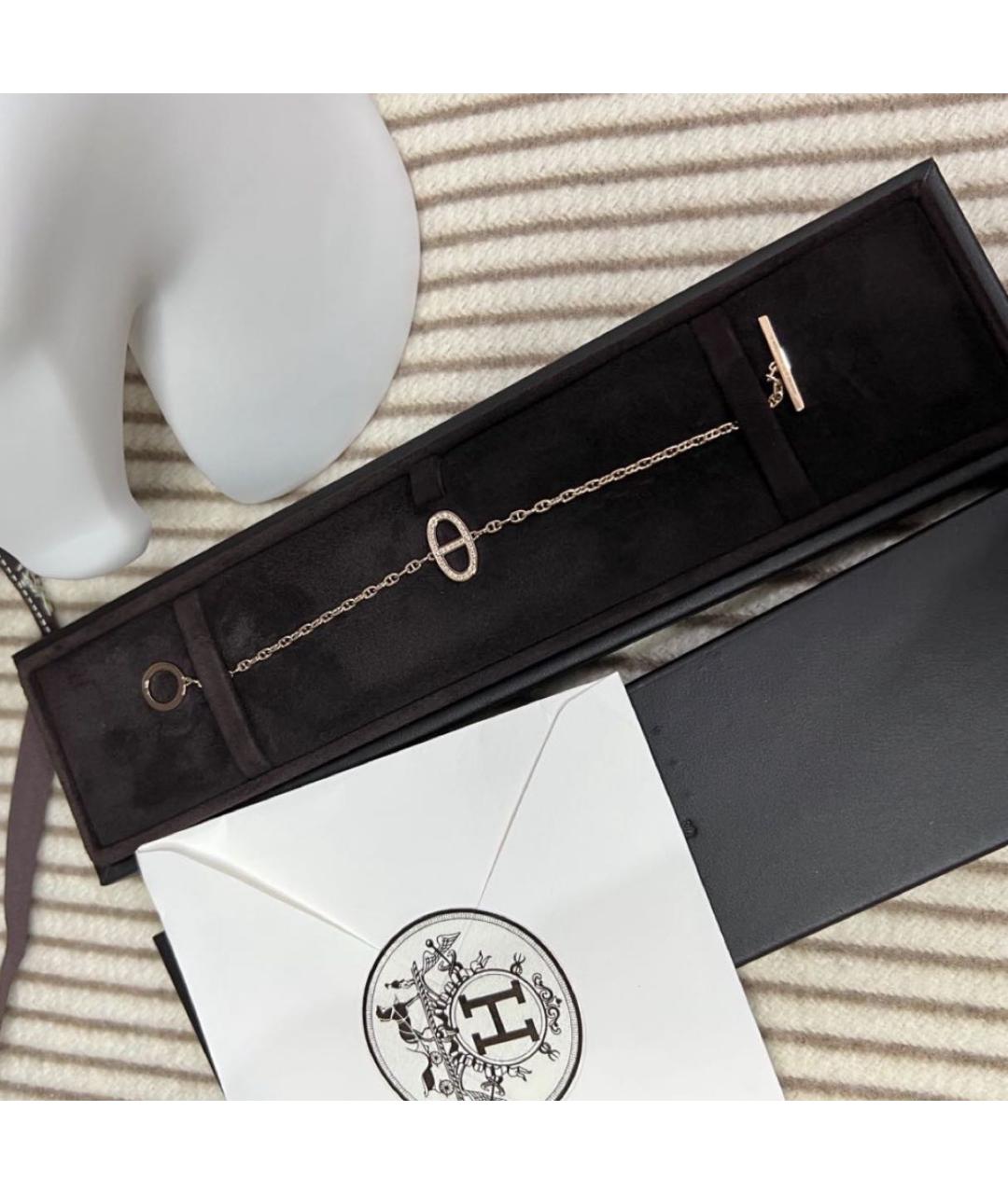HERMES Розовый браслет из розового золота, фото 3