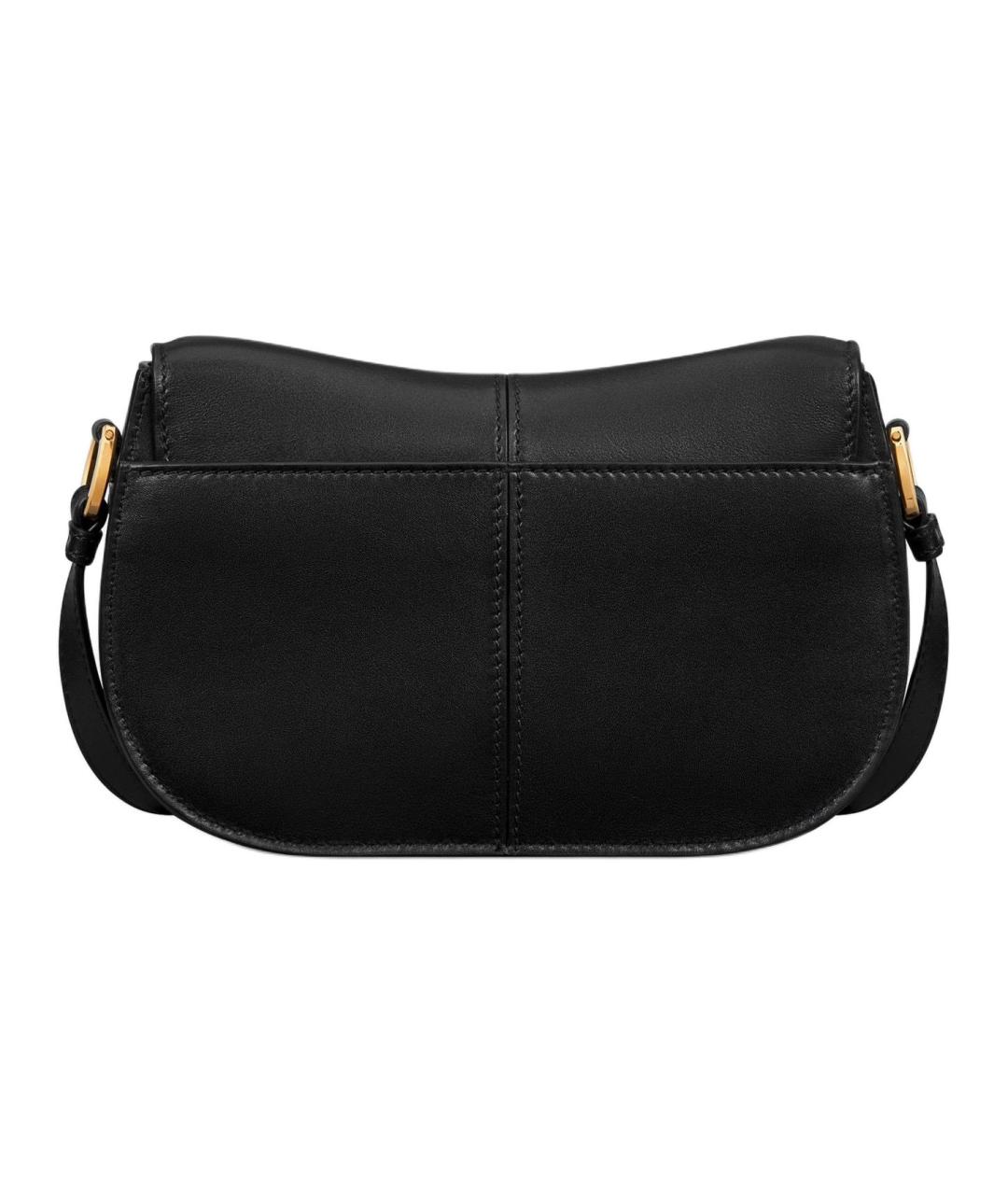 CHRISTIAN DIOR Черная кожаная сумка через плечо, фото 4