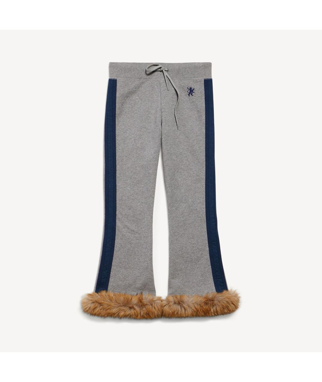 BALENCIAGA Серые хлопковые брюки узкие, фото 5