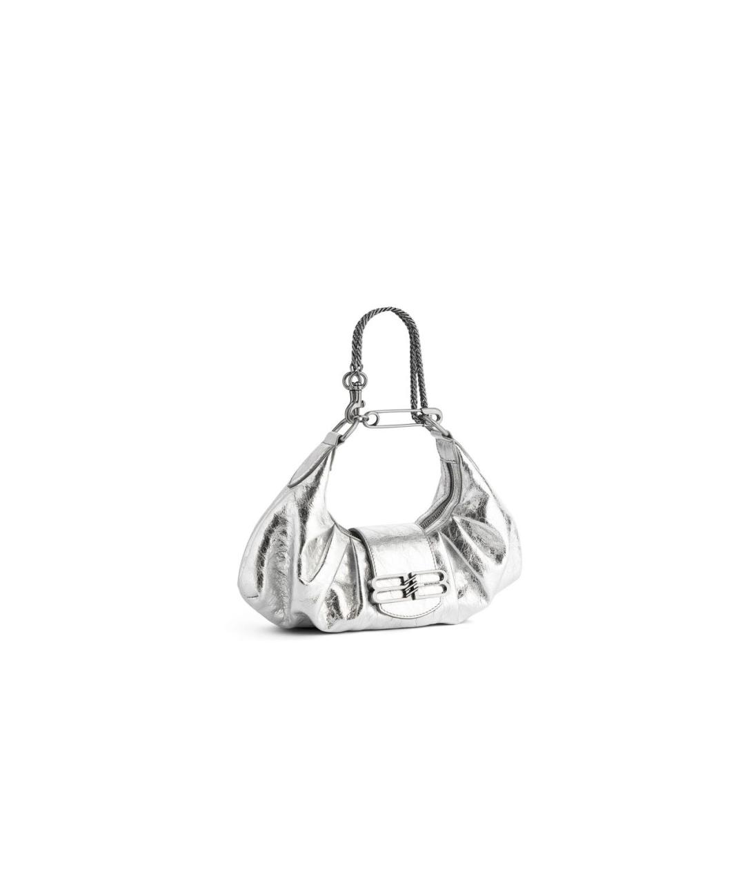 BALENCIAGA Серебряная сумка через плечо, фото 2