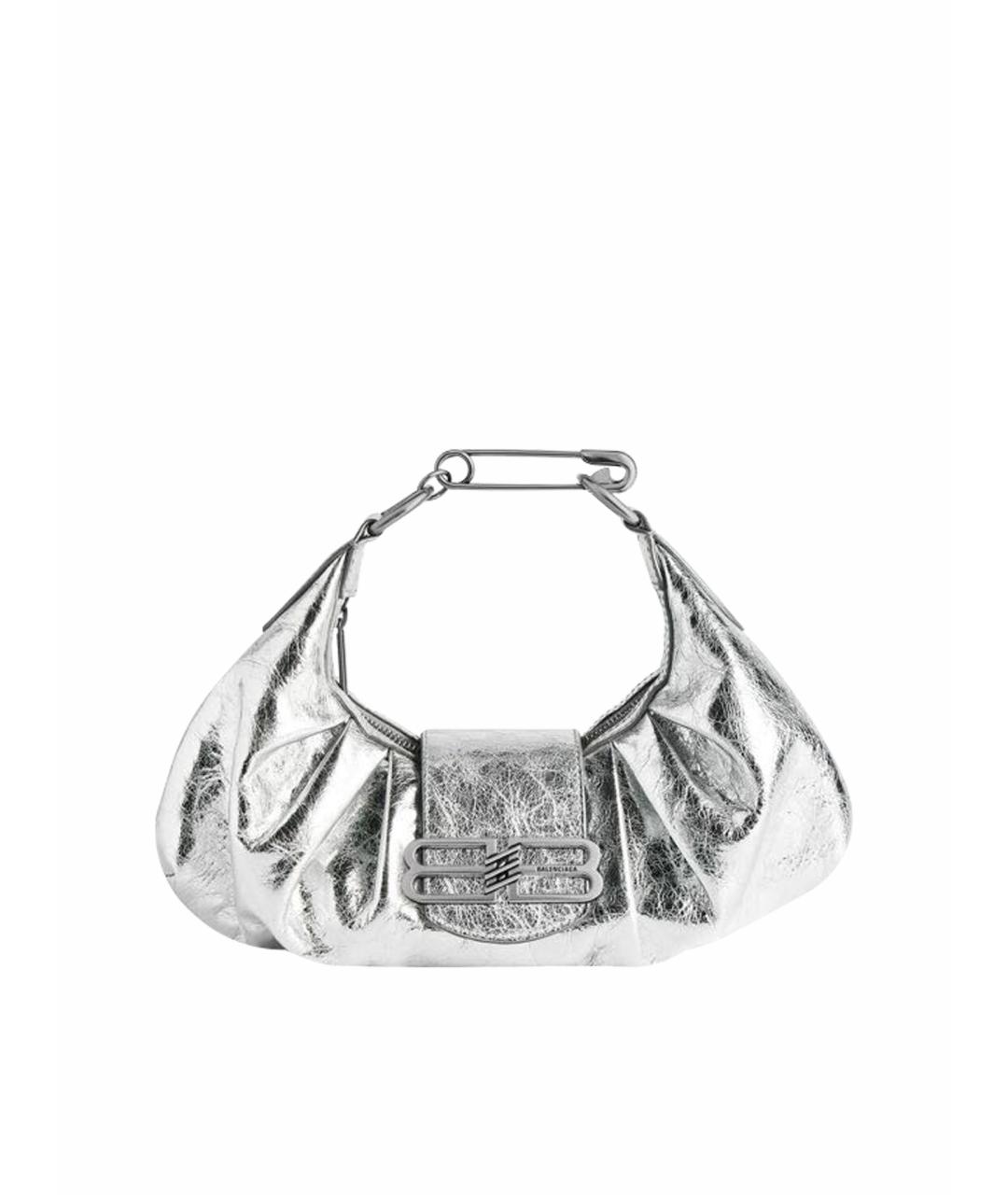 BALENCIAGA Серебряная сумка через плечо, фото 1