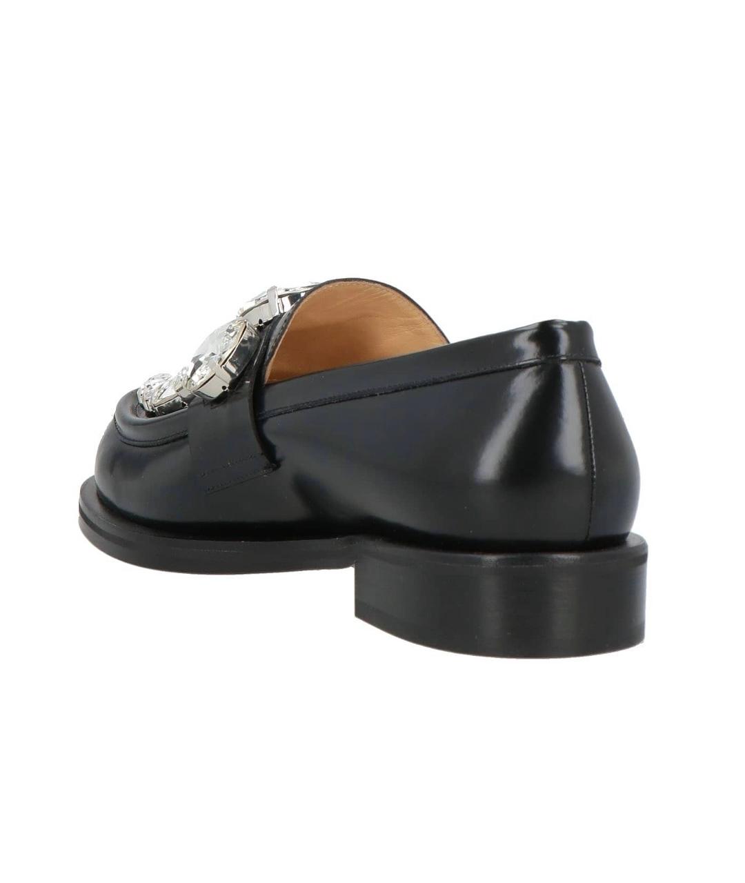 MACH&MACH Черные кожаные лоферы, фото 4