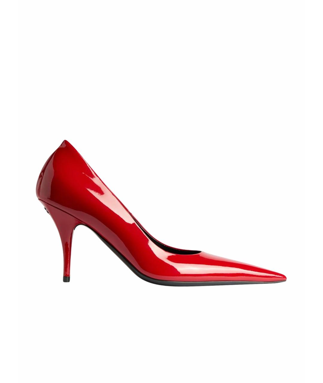 BALENCIAGA Красные кожаные туфли, фото 1