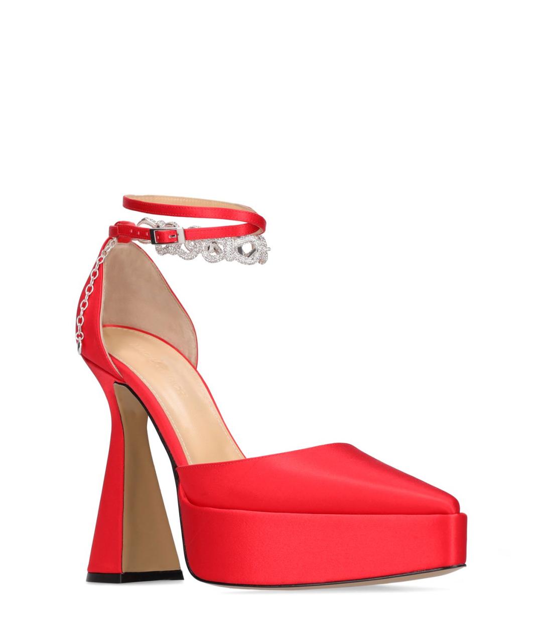 MACH&MACH Красные текстильные туфли, фото 3