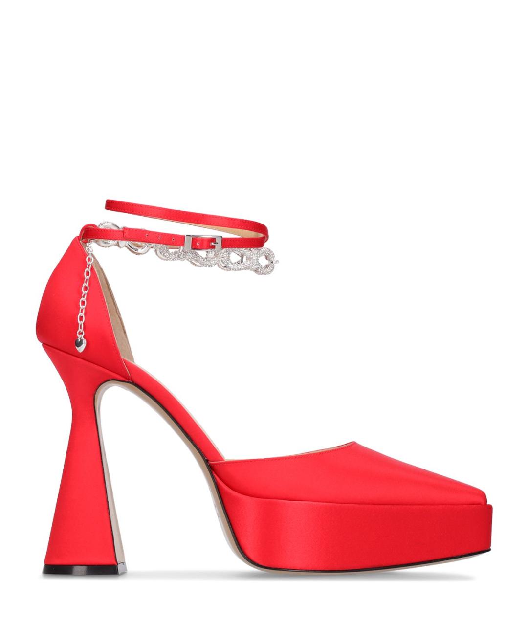 MACH&MACH Красные текстильные туфли, фото 1