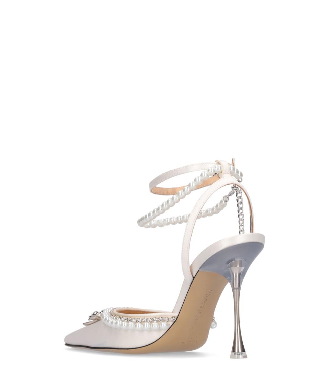 MACH&MACH Белые текстильные туфли, фото 4