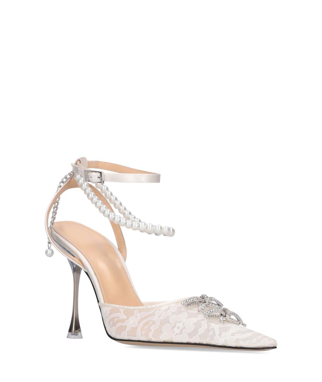 MACH&MACH Белые текстильные туфли, фото 3