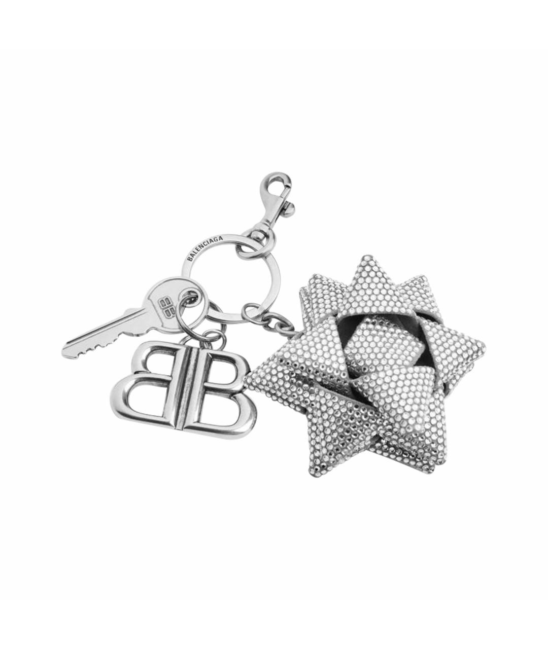BALENCIAGA Серебрянный брелок, фото 1