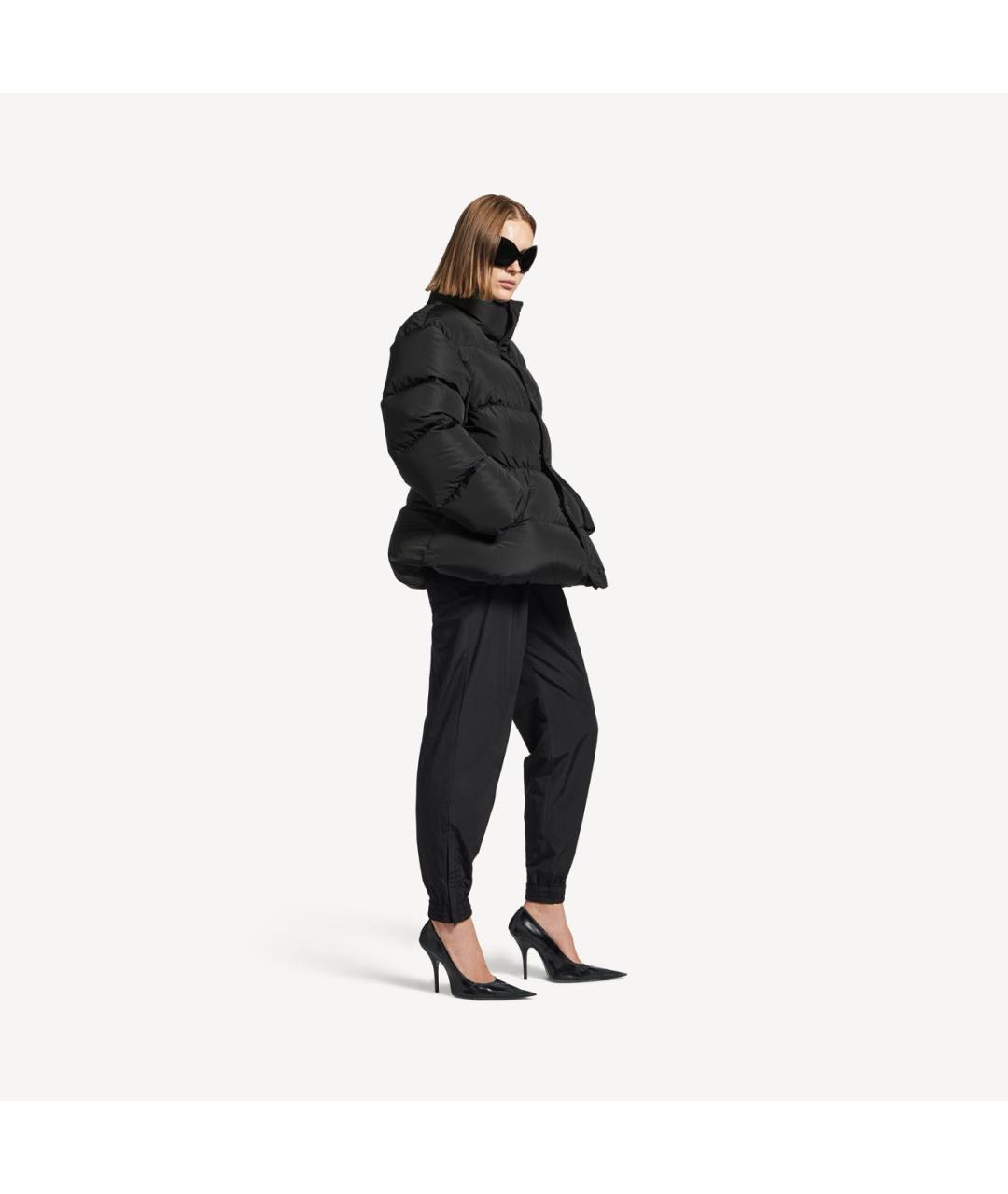 BALENCIAGA Черная полиамидовая куртка, фото 3