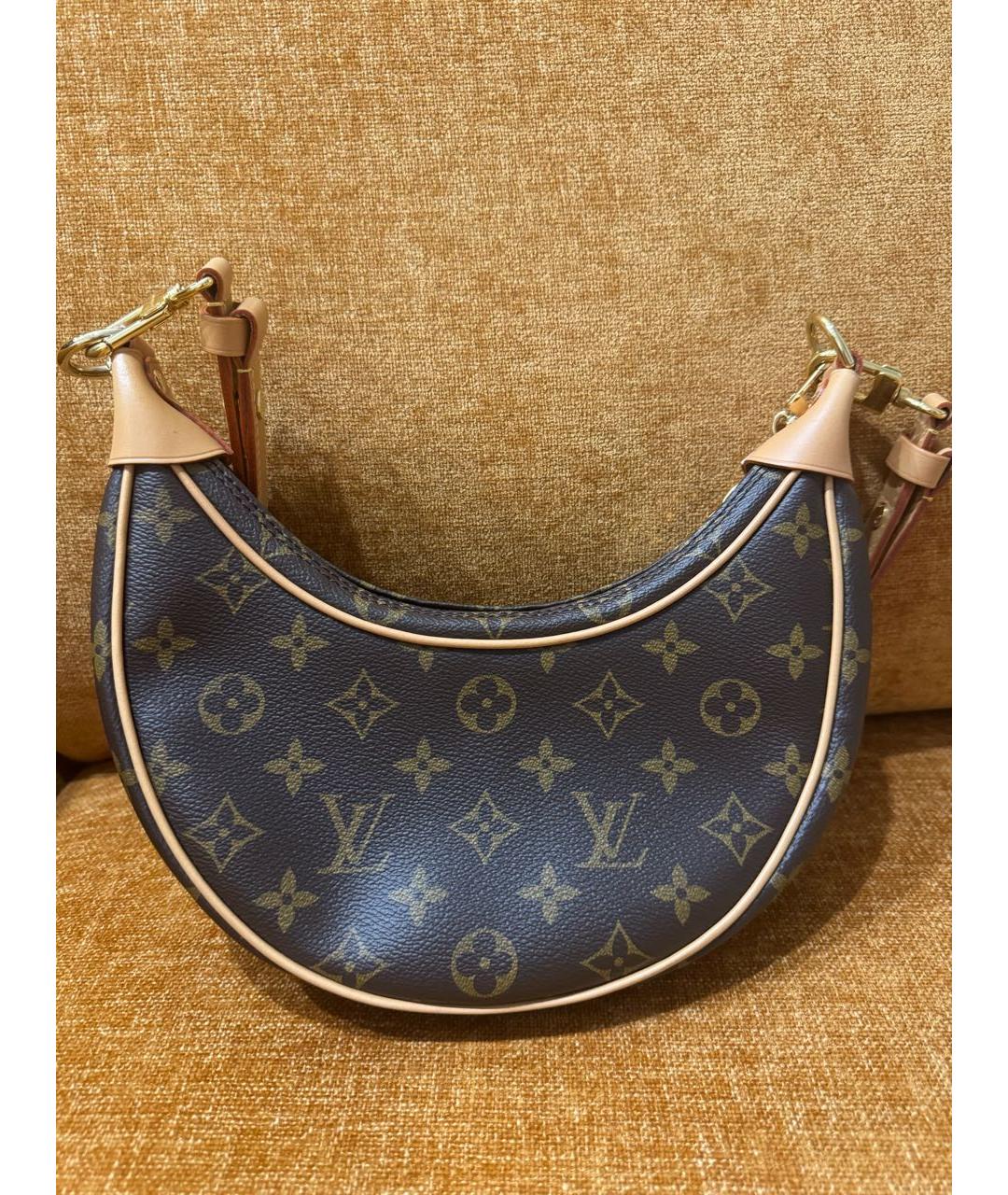LOUIS VUITTON Кожаная сумка с короткими ручками, фото 4