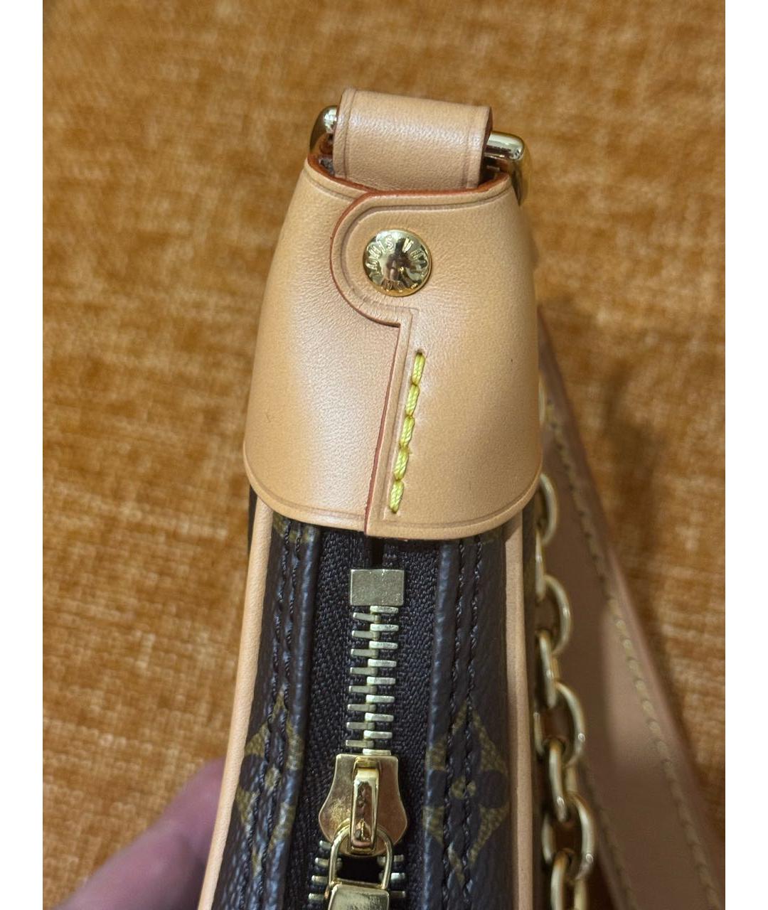 LOUIS VUITTON Кожаная сумка с короткими ручками, фото 7