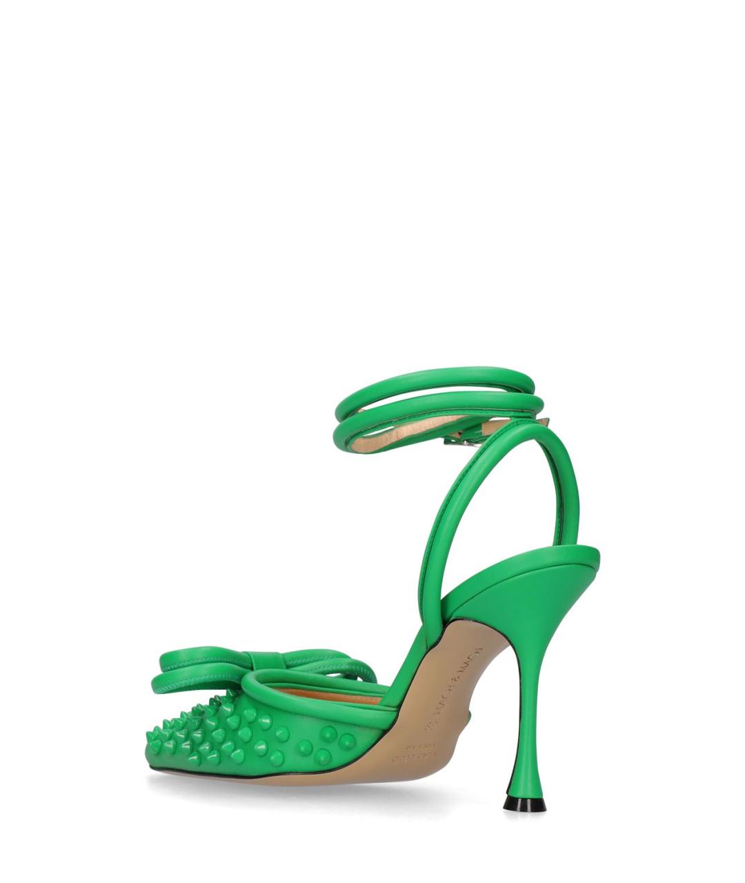 MACH&MACH Зеленые кожаные туфли, фото 4