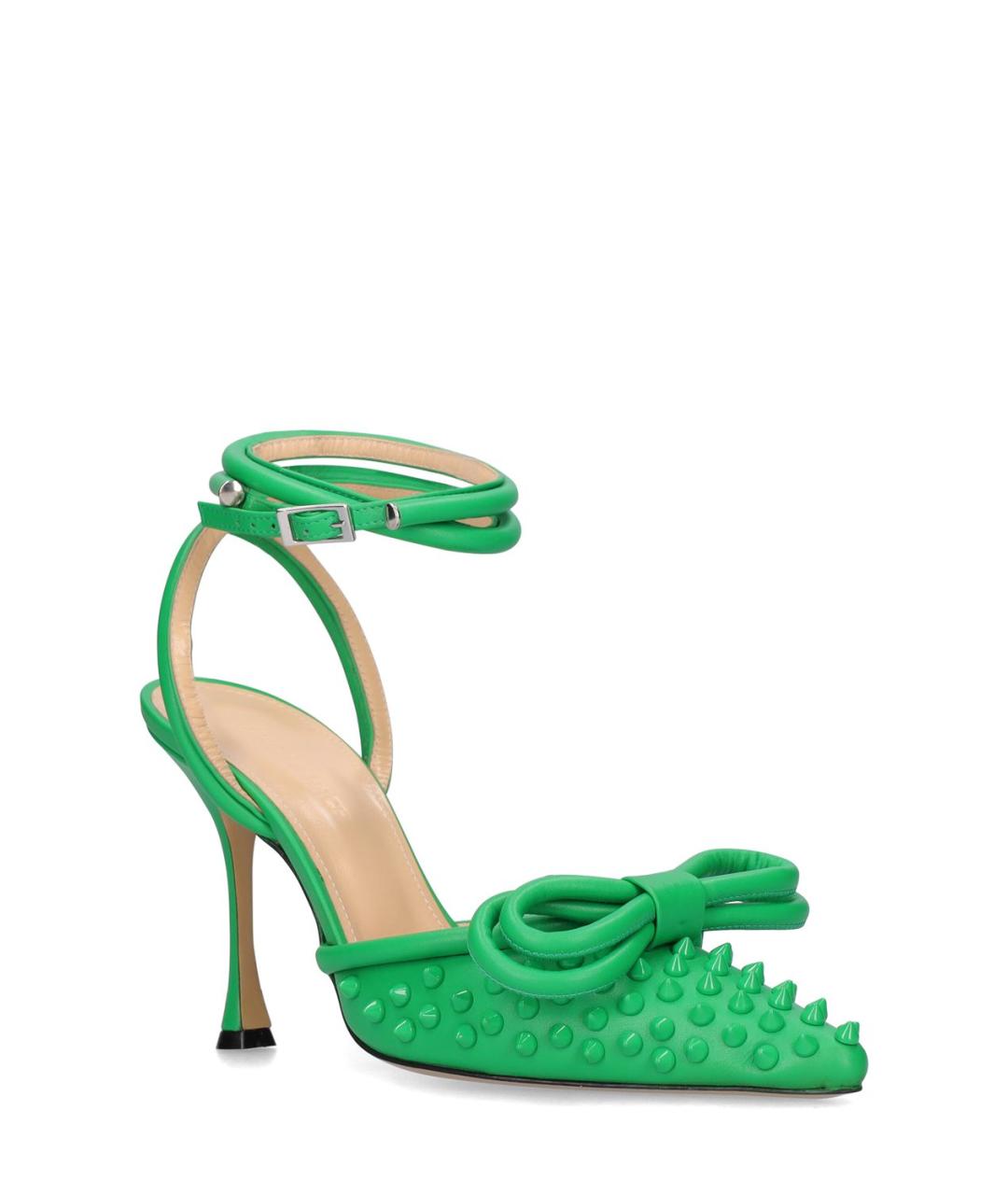 MACH&MACH Зеленые кожаные туфли, фото 3