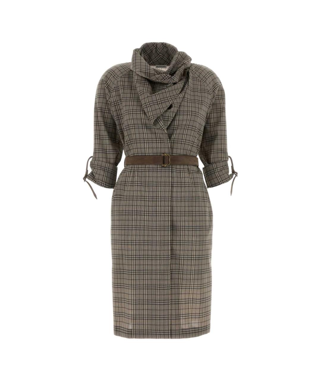 BURBERRY Мульти шерстяное платье, фото 1