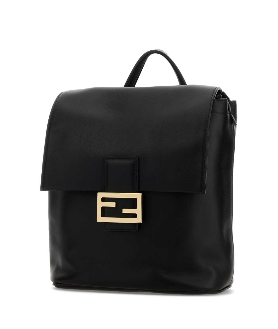 FENDI Черный кожаный рюкзак, фото 2