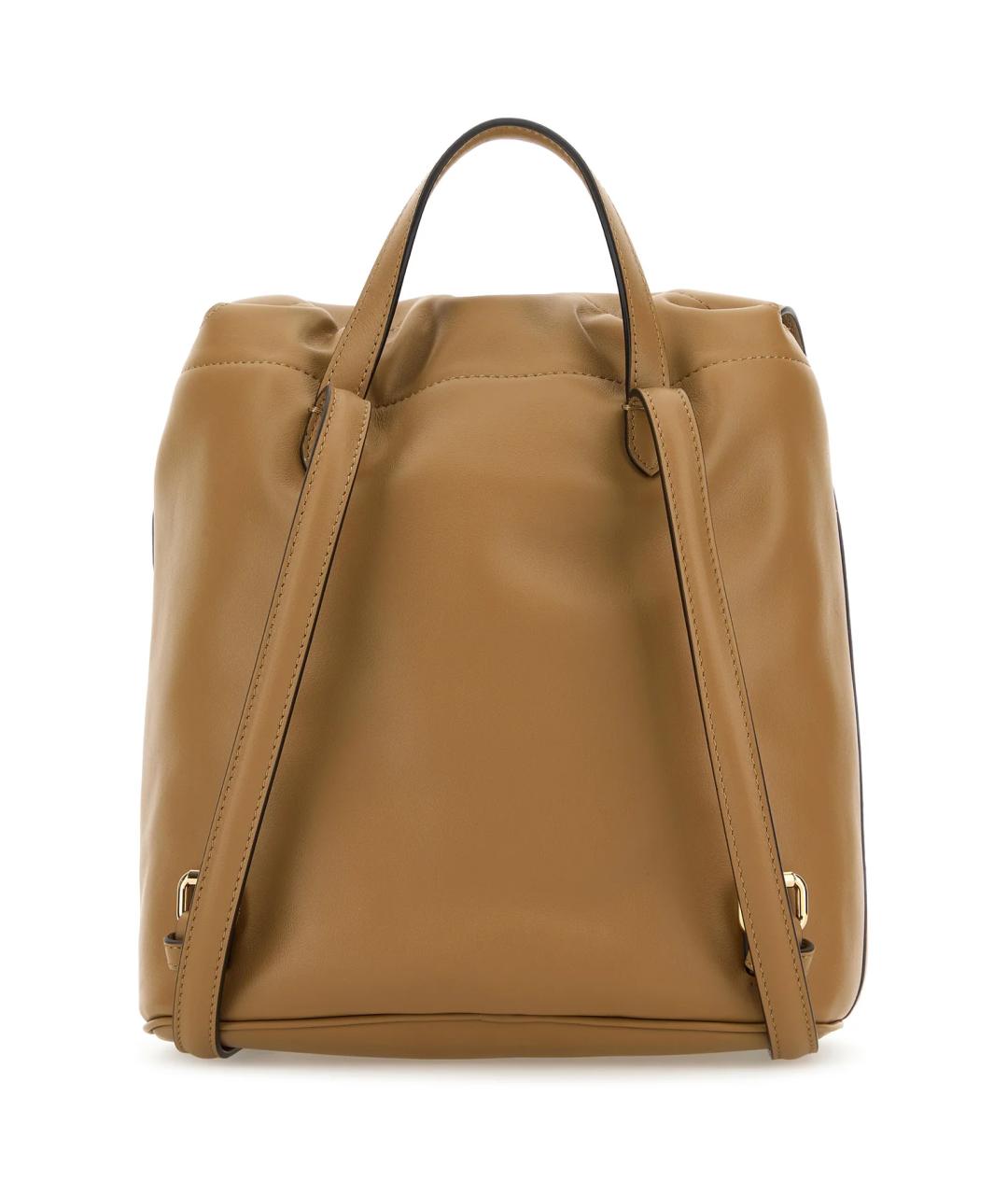 FENDI Бежевый кожаный рюкзак, фото 3