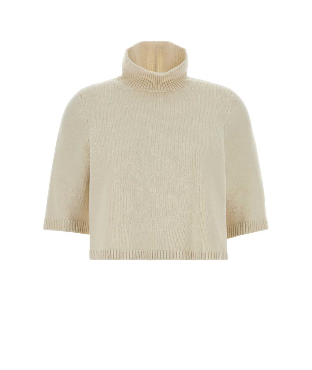 ALAIA Белый кашемировый джемпер / свитер, фото 1