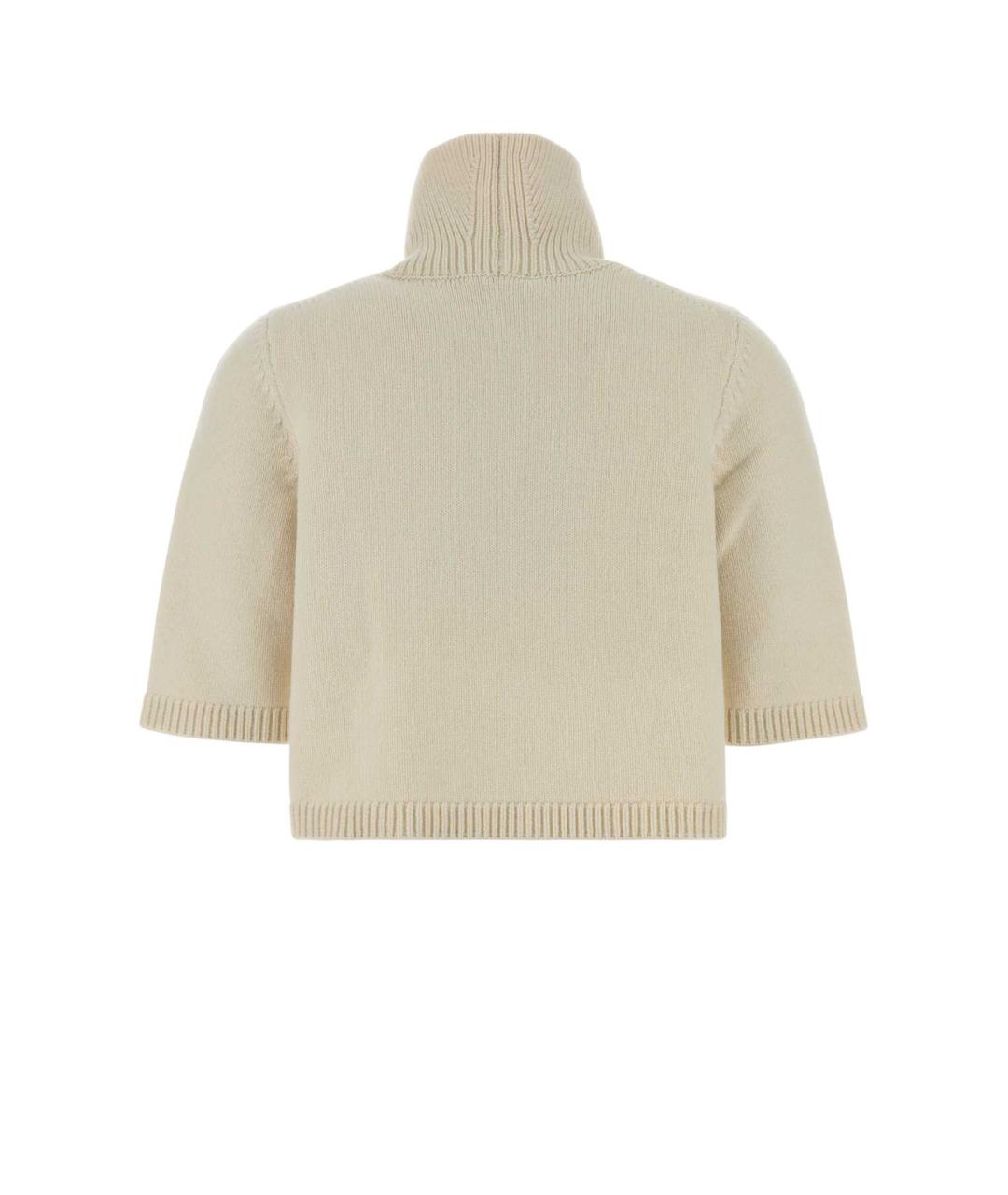 ALAIA Белый кашемировый джемпер / свитер, фото 2