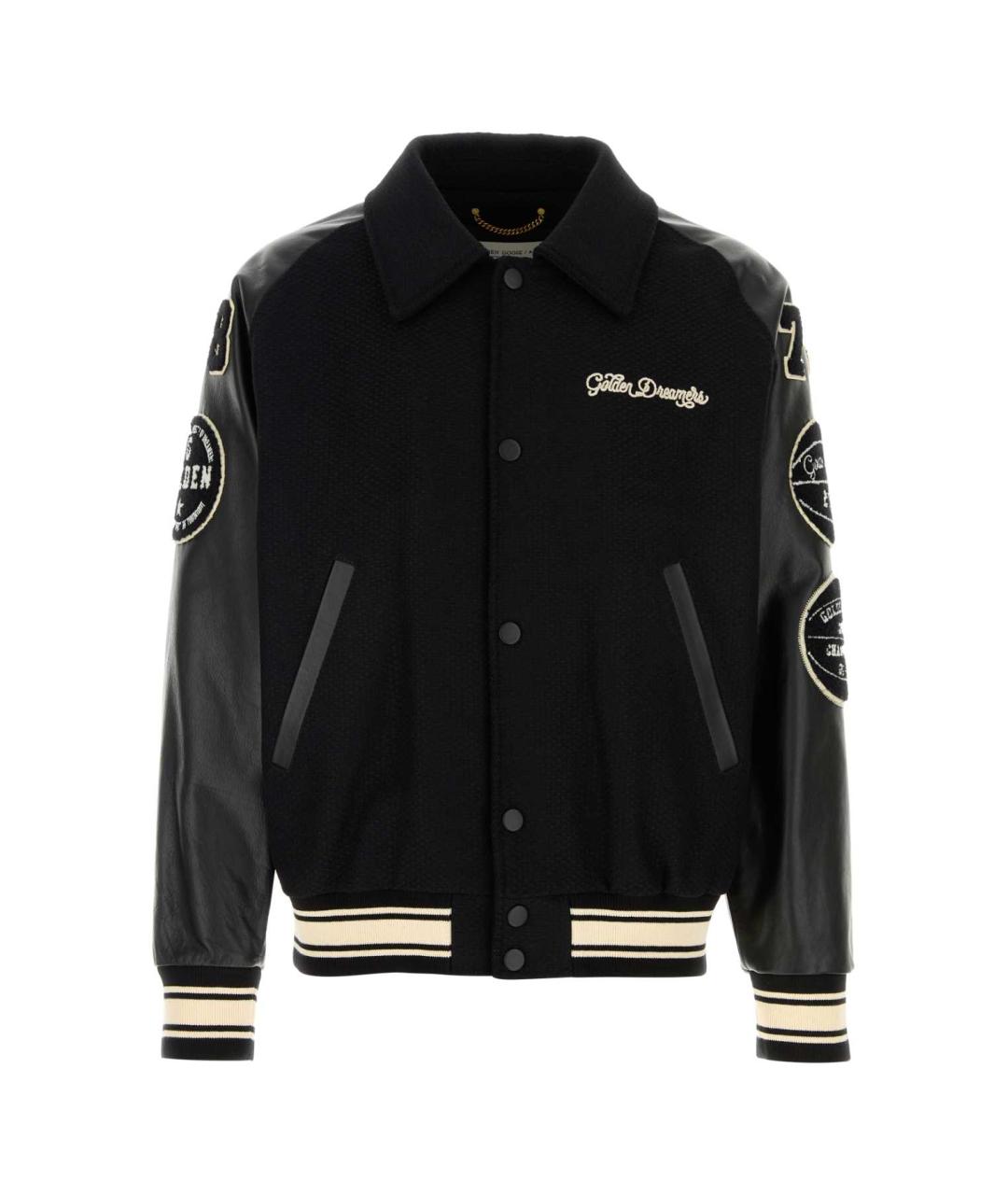 GOLDEN GOOSE DELUXE BRAND Черная шерстяная куртка, фото 1