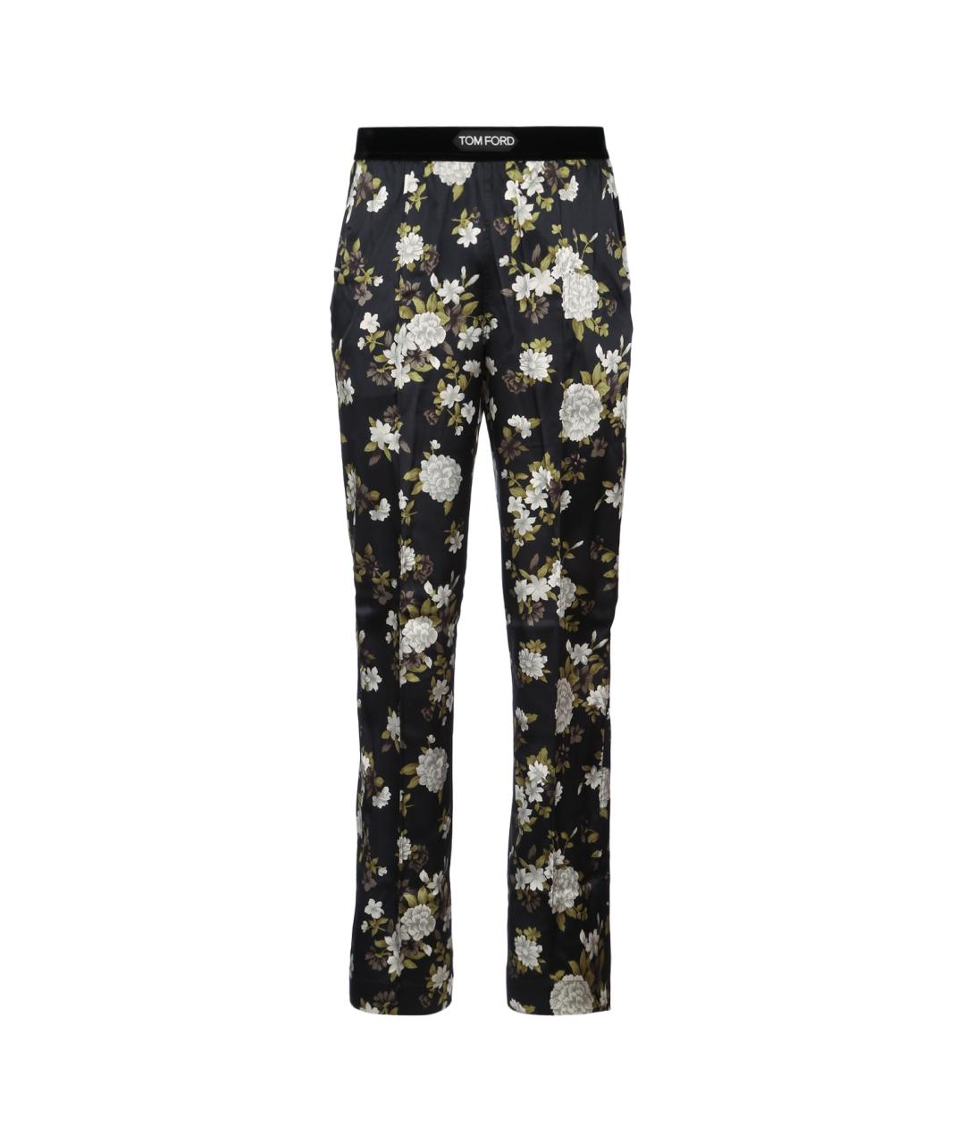 TOM FORD Мульти шелковые прямые брюки, фото 1