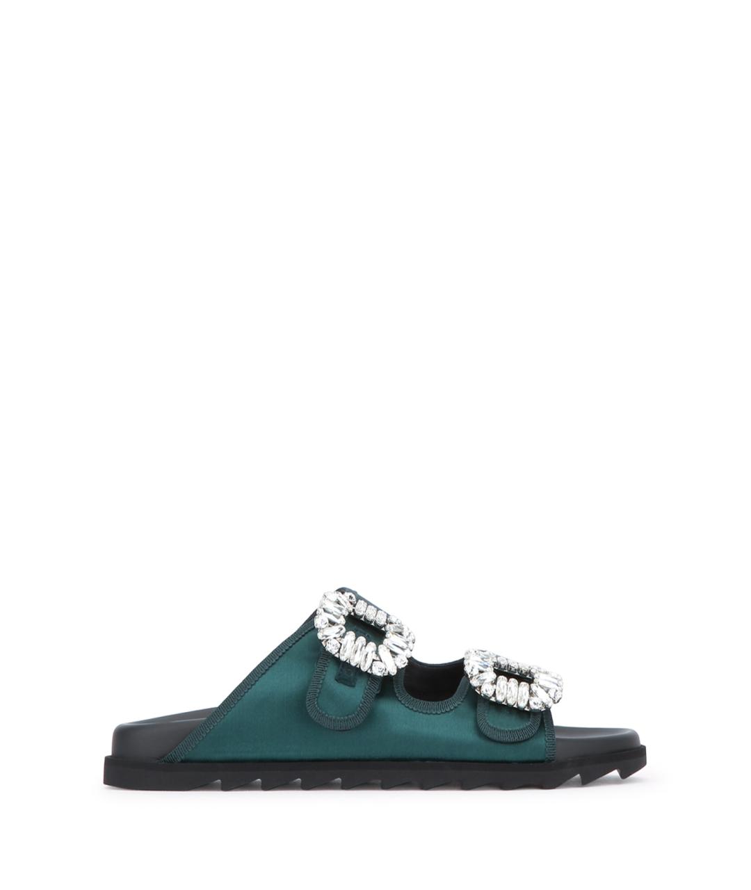 ROGER VIVIER Бирюзовые мюли, фото 1