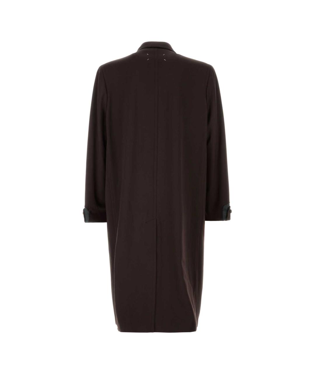 MAISON MARGIELA Коричневое шерстяное пальто, фото 2