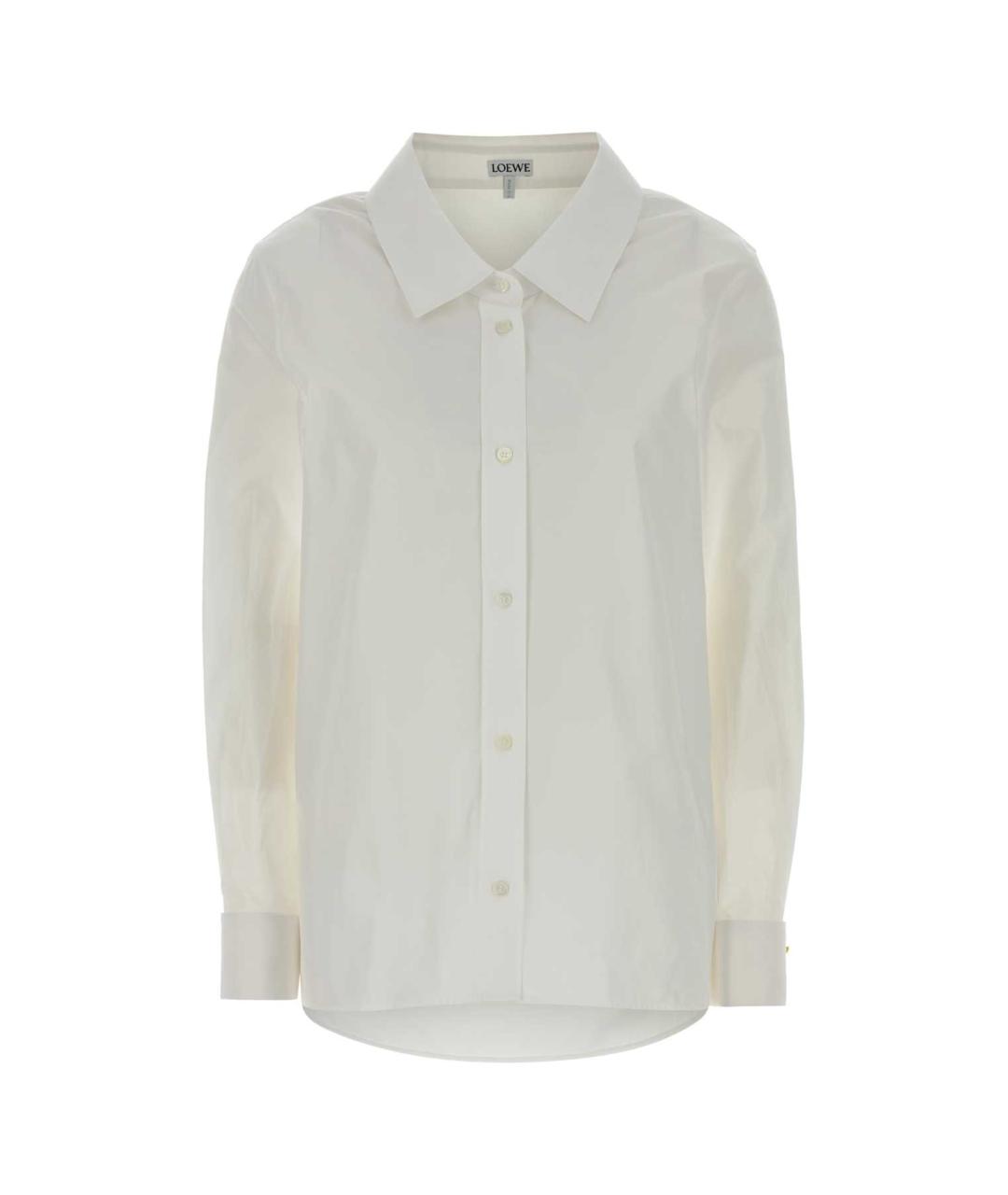 LOEWE Белая хлопковая рубашка, фото 1