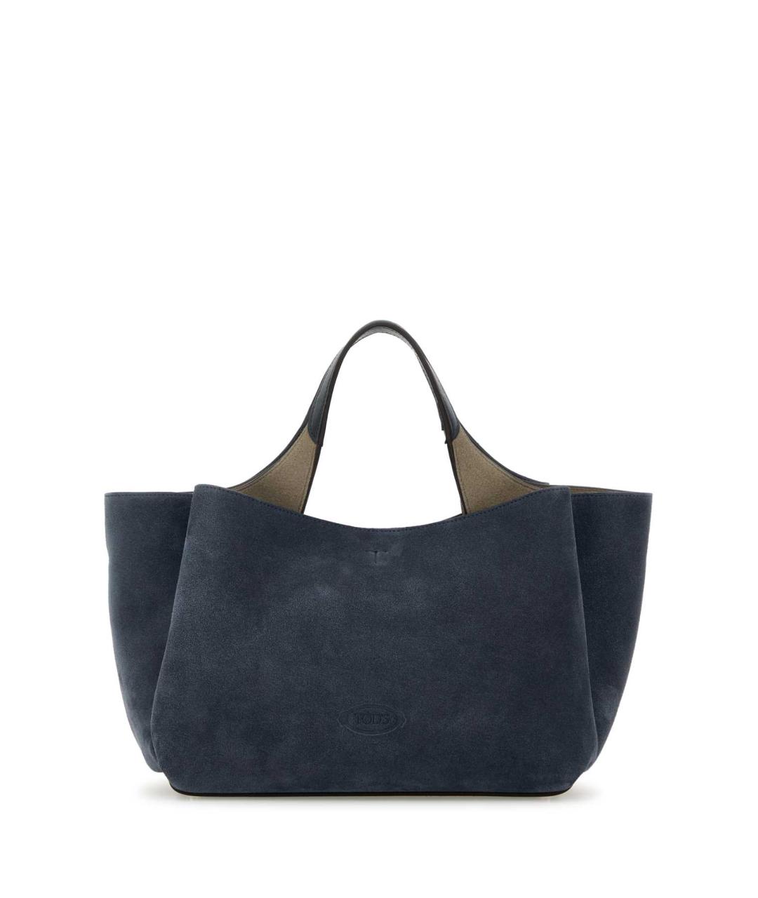 TOD'S Синяя кожаная сумка тоут, фото 1